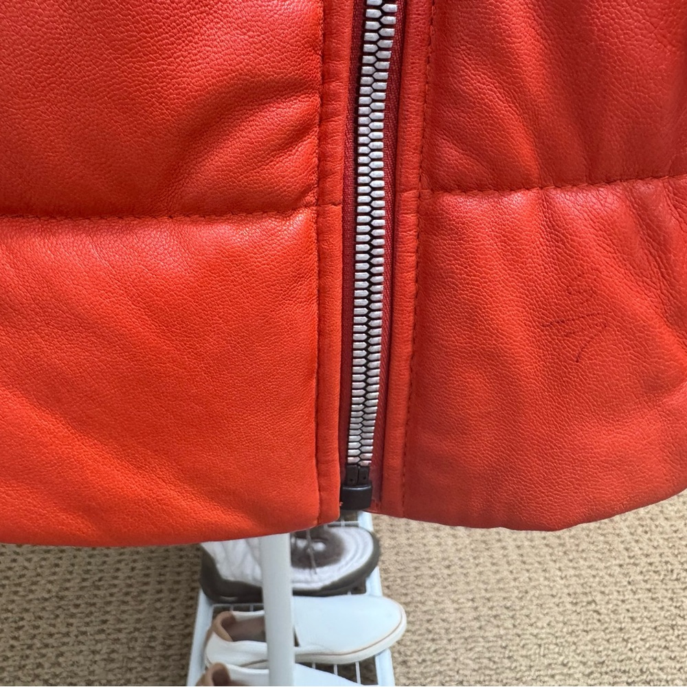 Mauritius Orange Leather Jacket - image 6